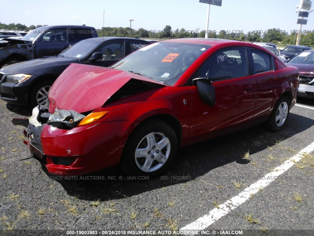 1G8AN15FX6Z129631 - 2006 SATURN ION LEVEL 2 RED photo 2