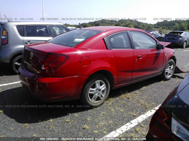 1G8AN15FX6Z129631 - 2006 SATURN ION LEVEL 2 RED photo 4