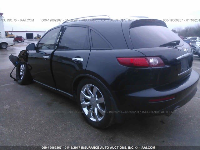 JNRAS08U64X109565 - 2004 INFINITI FX35 BLACK photo 3