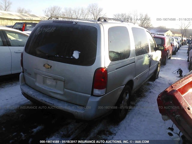 1GNDV33L96D218800 - 2006 CHEVROLET UPLANDER LT SILVER photo 4