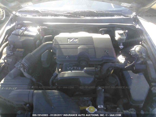 JTHBD182810015726 - 2001 LEXUS IS 300 SILVER photo 10