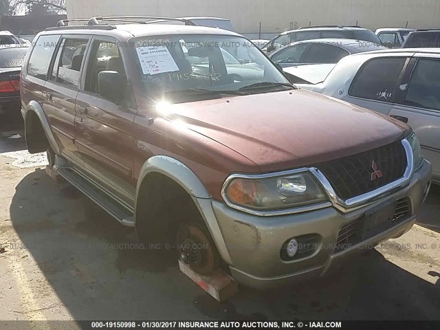 JA4MT31H7YP013338 - 2000 MITSUBISHI MONTERO SPORT LS/SPORT XLS BURGUNDY photo 1