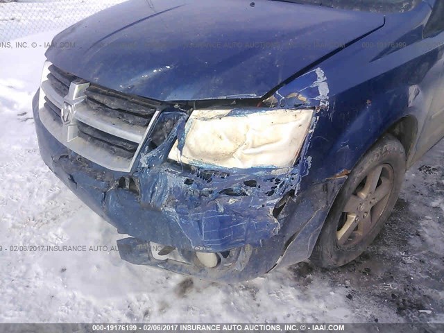 2D4RN5D10AR409084 - 2010 DODGE GRAND CARAVAN SXT BLUE photo 6