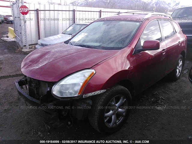 JN8AS58T48W018220 - 2008 NISSAN ROGUE S/SL RED photo 2