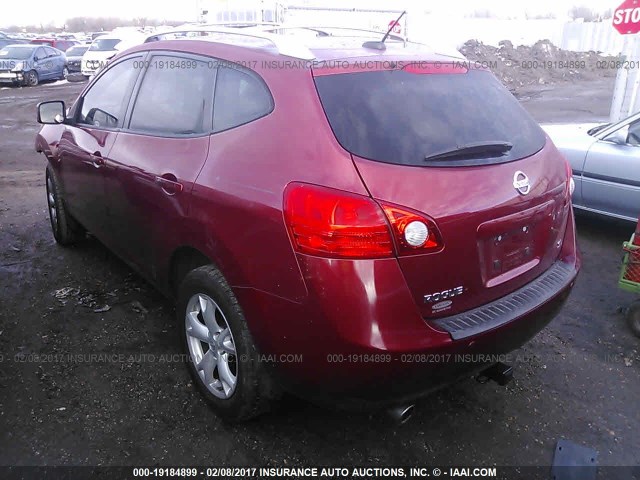 JN8AS58T48W018220 - 2008 NISSAN ROGUE S/SL RED photo 3