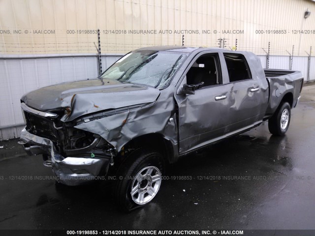 3C6UD5NL4CG337526 - 2012 DODGE RAM 2500 LARAMIE GRAY photo 2