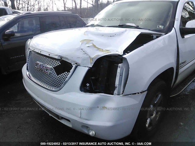 1GKFK63897J179513 - 2007 GMC YUKON DENALI WHITE photo 6