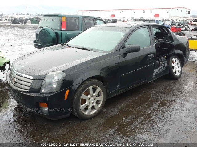 1G6DP577360119721 - 2006 CADILLAC CTS HI FEATURE V6 BLACK photo 2