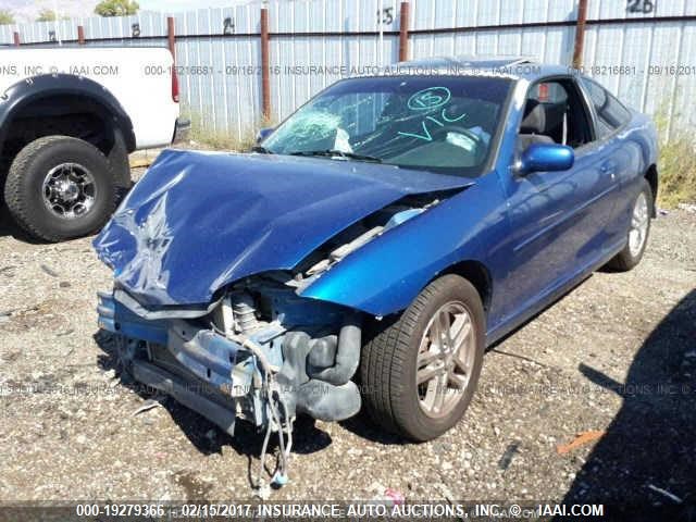 1G1JH12F547117129 - 2004 CHEVROLET CAVALIER LS SPORT BLUE photo 2