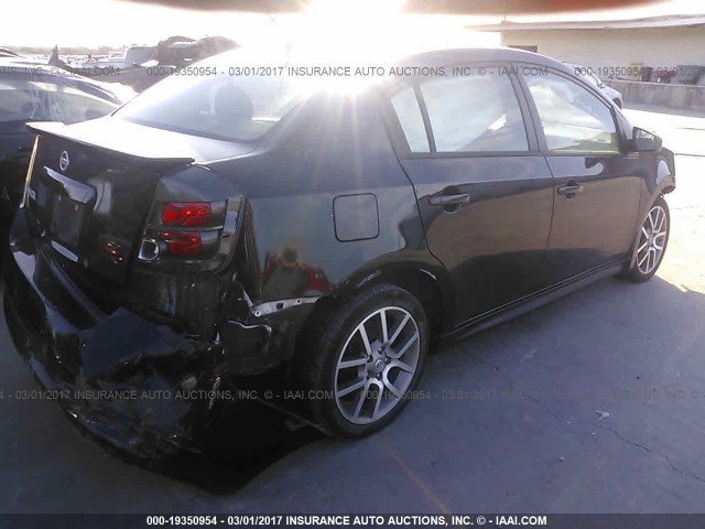 3N1BB61E37L725902 - 2007 NISSAN SENTRA SE-R BLACK photo 4