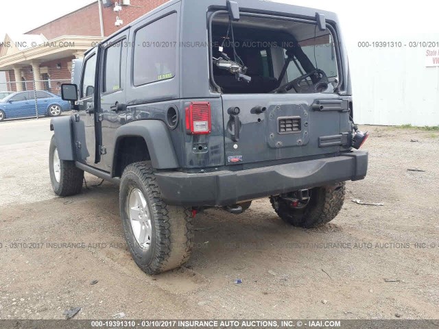 1C4BJWFG1HL500322 - 2017 JEEP WRANGLER UNLIMITE RUBICON GRAY photo 3