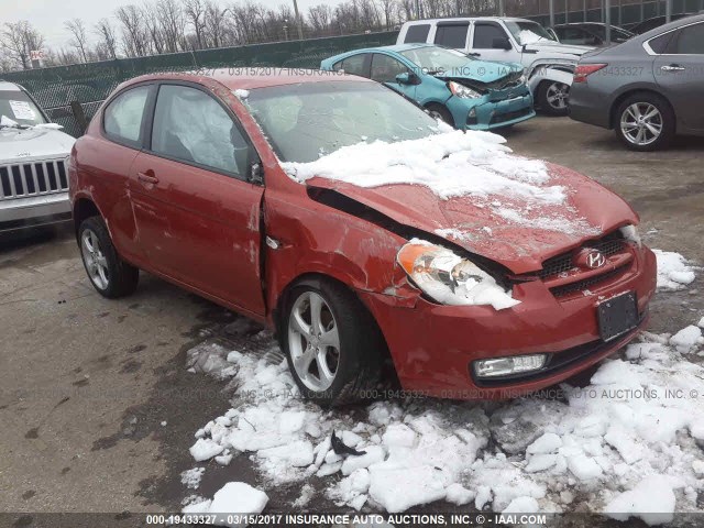 KMHCN36C29U122412 - 2009 HYUNDAI ACCENT SE ORANGE photo 1