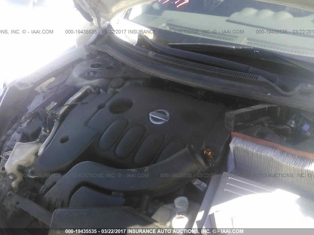 1N4CL2AP1AC129978 - 2010 NISSAN ALTIMA HYBRID SILVER photo 10