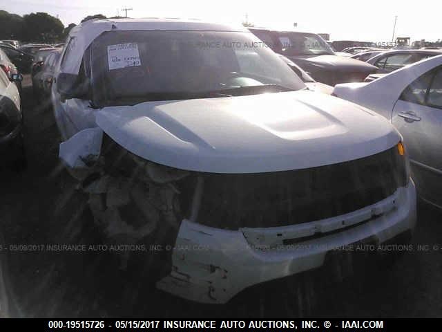 1FM5K8AR5EGA55369 - 2014 FORD EXPLORER POLICE INTERCEPTOR WHITE photo 1