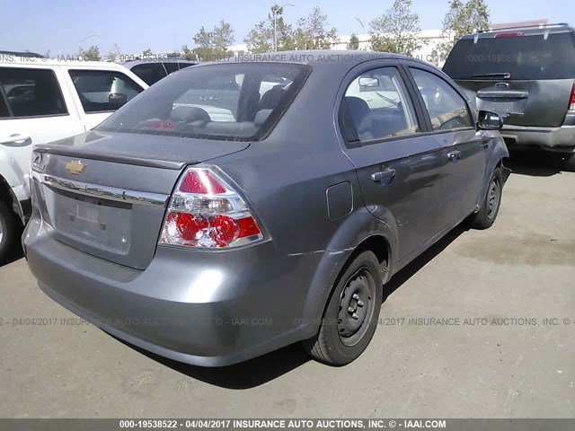 KL1TD5DEXBB234293 - 2011 CHEVROLET AVEO LS/LT GRAY photo 4