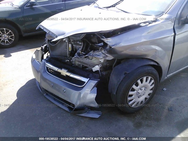 KL1TD5DEXBB234293 - 2011 CHEVROLET AVEO LS/LT GRAY photo 6
