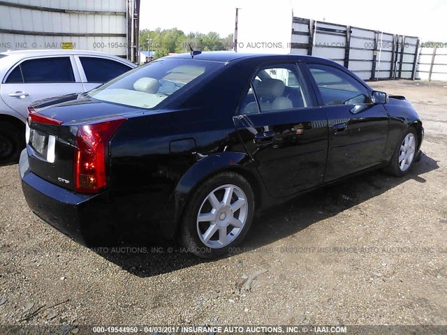 1G6DP567X50130294 - 2005 CADILLAC CTS HI FEATURE V6 BLACK photo 4