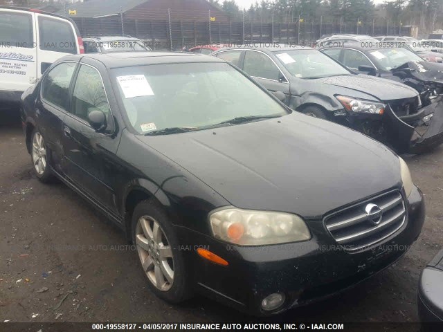 JN1DA31A23T404768 - 2003 NISSAN MAXIMA GLE/SE BLACK photo 1