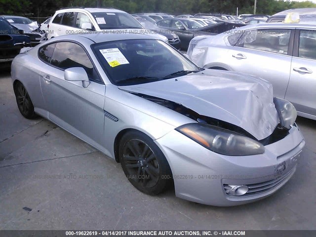 KMHHM66D68U292807 - 2008 HYUNDAI TIBURON GS SILVER photo 1