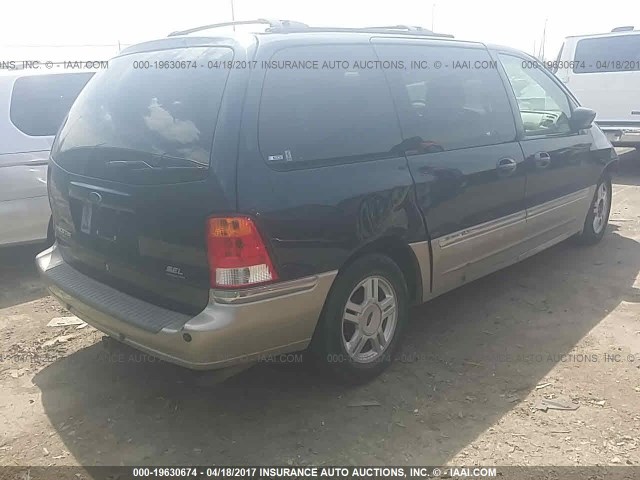 2FMZA53443BA94057 - 2003 FORD WINDSTAR SEL BLUE photo 4