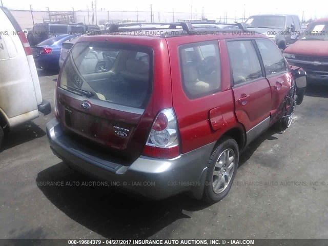 JF1SG67626H739467 - 2006 SUBARU FORESTER 2.5X LL BEAN RED photo 4