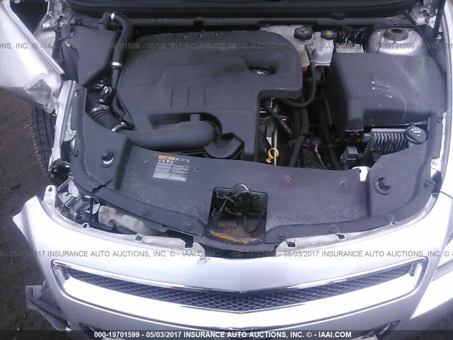 1G1ZC5E04CF383228 - 2012 CHEVROLET MALIBU 1LT SILVER photo 10