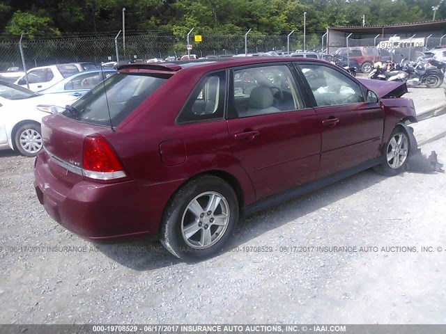 1G1ZT64885F174042 - 2005 CHEVROLET MALIBU MAXX LS MAROON photo 4