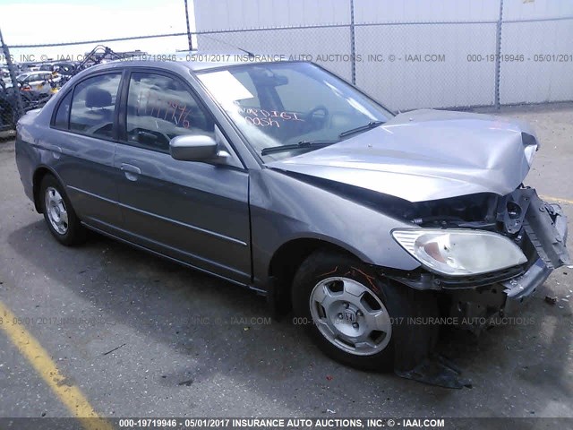 JHMES96664S014008 - 2004 HONDA CIVIC HYBRID GRAY photo 1