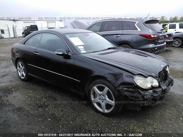 WDBTJ75J15F131297 - 2005 MERCEDES-BENZ CLK 500 BLACK photo 1