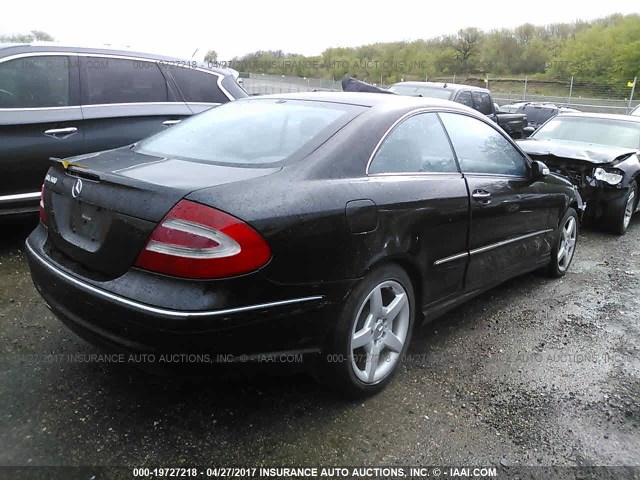 WDBTJ75J15F131297 - 2005 MERCEDES-BENZ CLK 500 BLACK photo 4