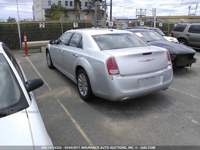 2C3CCACG2CH288496 - 2012 CHRYSLER 300 LIMITED SILVER photo 3
