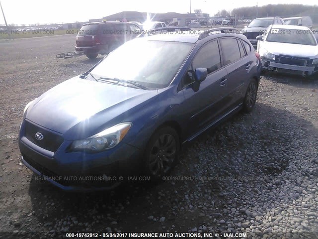 JF1GPAU69CH231862 - 2012 SUBARU IMPREZA SPORT LIMITED BLUE photo 2