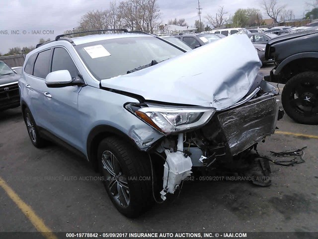 KM8SNDHF2DU018424 - 2013 HYUNDAI SANTA FE GLS BLUE photo 1