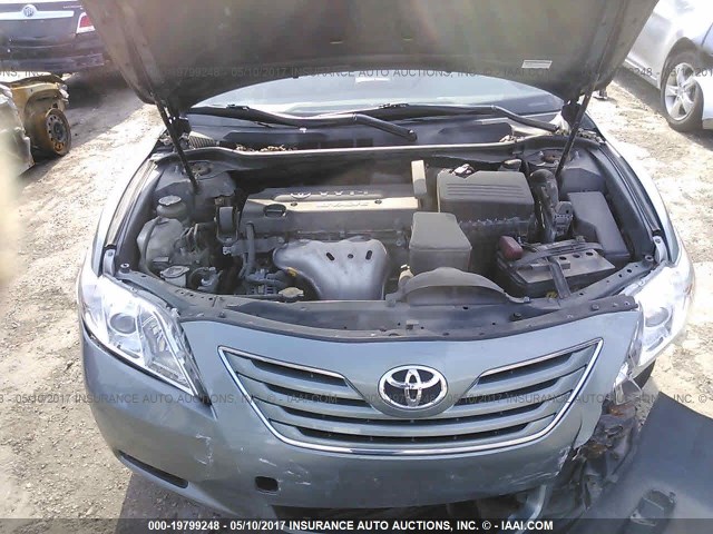 JTNBE46K273007353 - 2007 TOYOTA CAMRY NEW GENERAT CE/LE/XLE/SE GRAY photo 10