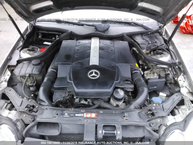 WDBTK75G46T065879 - 2006 MERCEDES-BENZ CLK 500 GRAY photo 10