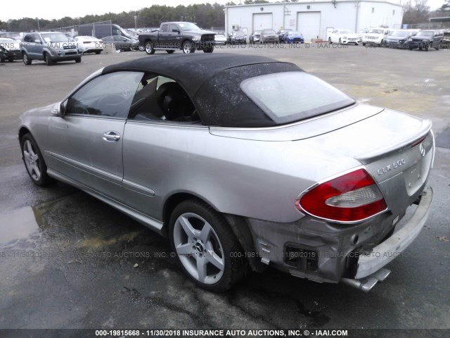 WDBTK75G46T065879 - 2006 MERCEDES-BENZ CLK 500 GRAY photo 3