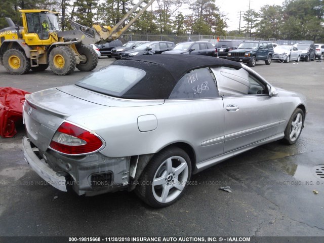 WDBTK75G46T065879 - 2006 MERCEDES-BENZ CLK 500 GRAY photo 4