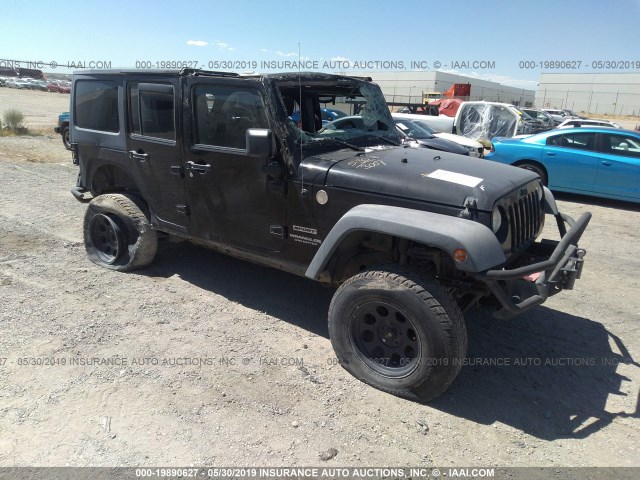 1J4BA3H16BL619119 - 2011 JEEP WRANGLER UNLIMITE SPORT BLACK photo 1