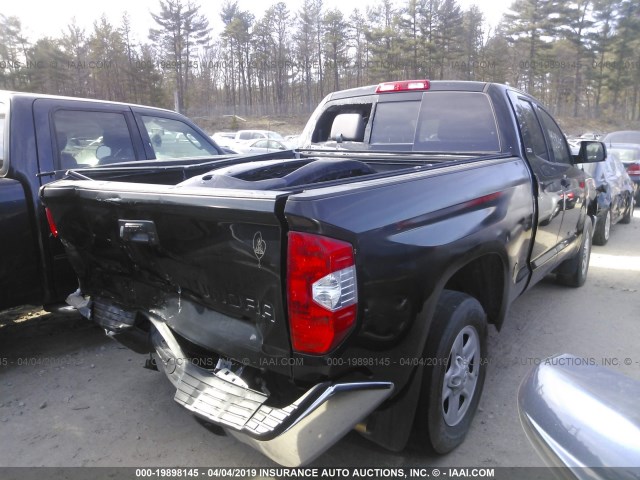 5TFRM5F18GX101085 - 2016 TOYOTA TUNDRA DOUBLE CAB SR/SR5 BLACK photo 4