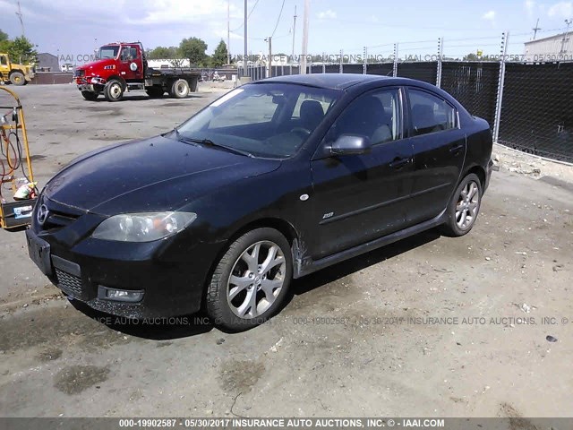 JM1BK324X71645800 - 2007 MAZDA 3 S BLACK photo 2