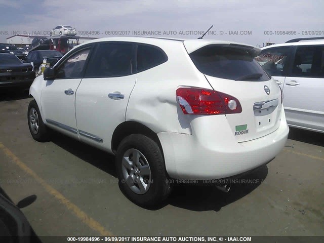 JN8AS5MV2DW639411 - 2013 NISSAN ROGUE S/SV WHITE photo 3