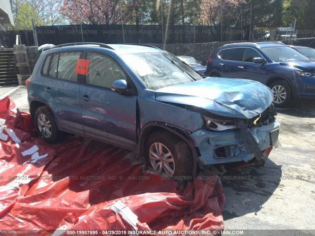 WVGBV7AX2HK004948 - 2017 VOLKSWAGEN TIGUAN S/LIMITED BLUE photo 1