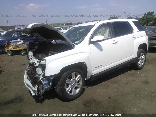 2GKALMEK9D6152258 - 2013 GMC TERRAIN SLE WHITE photo 2