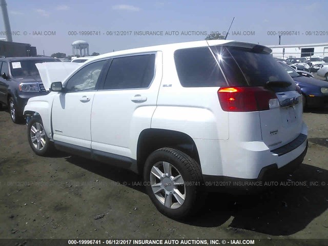 2GKALMEK9D6152258 - 2013 GMC TERRAIN SLE WHITE photo 3