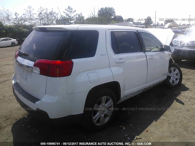 2GKALMEK9D6152258 - 2013 GMC TERRAIN SLE WHITE photo 4