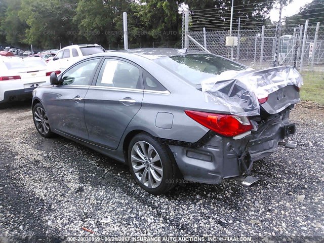 5NPEC4AC7CH431391 - 2012 HYUNDAI SONATA SE/LIMITED GRAY photo 3