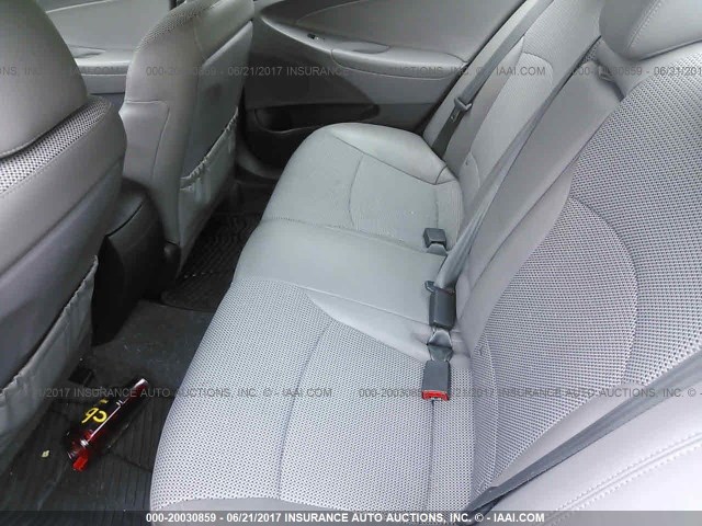 5NPEC4AC7CH431391 - 2012 HYUNDAI SONATA SE/LIMITED GRAY photo 8