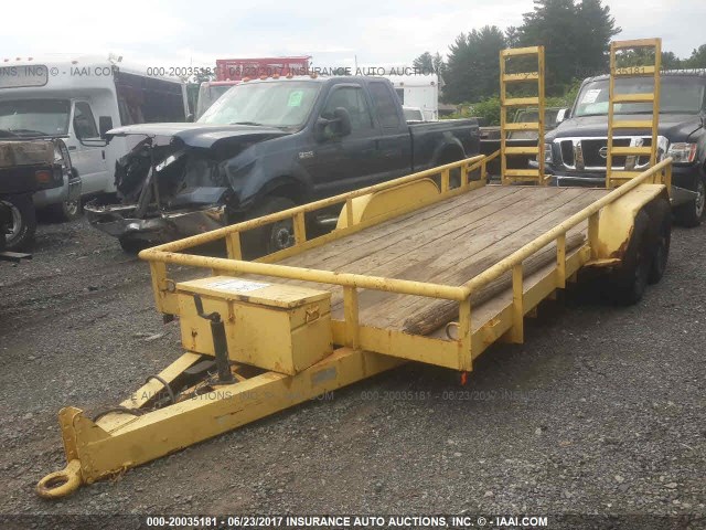 1DGHD1626XM033131 - 1999 UTILITY TRAILER YELLOW photo 2