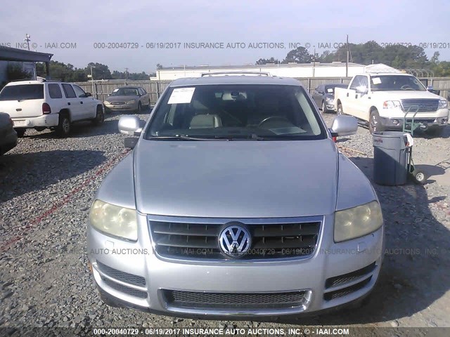 WVGCM77L64D085849 - 2004 VOLKSWAGEN TOUAREG 4.2 GRAY photo 6