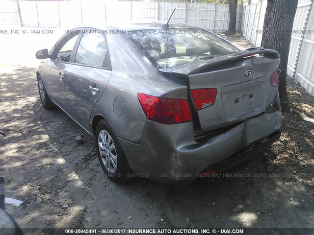 KNAFU4A24C5604287 - 2012 KIA FORTE EX GRAY photo 3